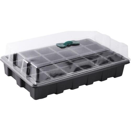 24 Cells Plants Seedlings Seeding Tray with Breathable Clear Lid Garden Growing Box Nursery Planter Vegetables Germination Tool
