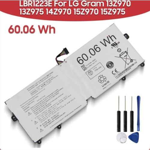 Original Replacement Battery 60.06Wh LBR1223E For LG Gram 13Z970 13Z975 14Z970 15Z970 15Z975 60.06Wh Laptop Batteries