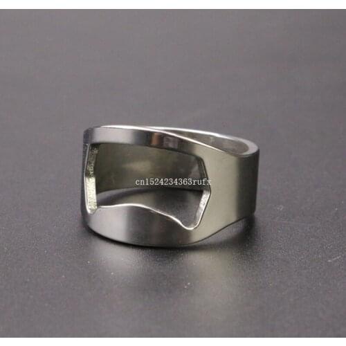 1000pcs Beer Openers Finger Ring Ring-Shape Beer Bottle Opener Bar Tools Stainless Steel Material Inner Size 20mm/22mm