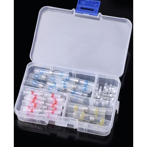 Solder Sleeve Terminal Block Environmentally Friendly Solder Ring Heat Shrinkable Waterproof Intermediate Tube Cold Pressed End