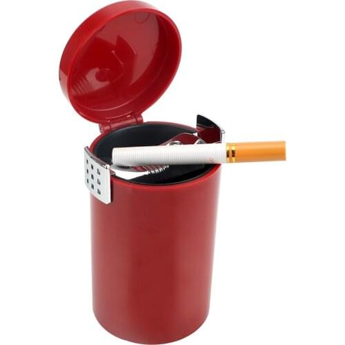 Storage Cup Holder Cigarette Smoke Holder Cigar Ash Tray Interior Accessories Car Ashtray Smoke Ash Cylinder Auto Trash Bin