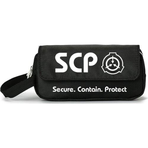 SCP Secure Contain Protect Wallet Purse Bag Luminous Cosmetic Stationery Pencil Bag Girls Boys Gift Back to School Hand Bag