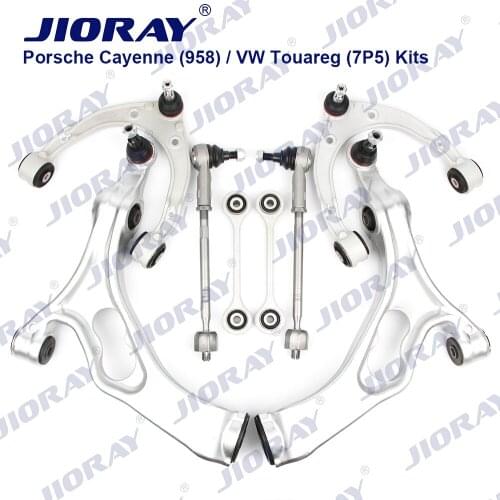 JIORAY Control Arm Ball Joint Stabilizer Link Tie Rod Kits For Porsche Cayenne 958 92A VW Volkswagen 7P5 2010-2018