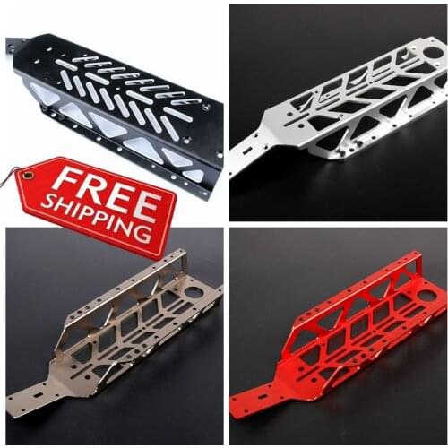 CNC alloy aluminum BAJA dragon bone big bottom chassis 650016 for HPI baja 5b KM Rovan