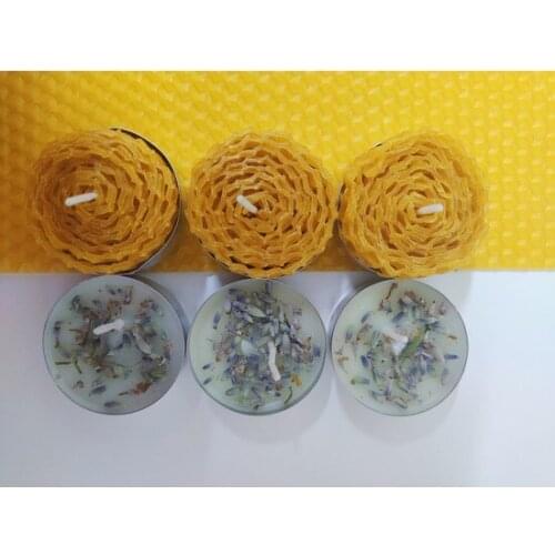 6'lı Natural Wax Candle and Soy Wax Tealight Set candles and scents свечи и ароматы velas y aromas
