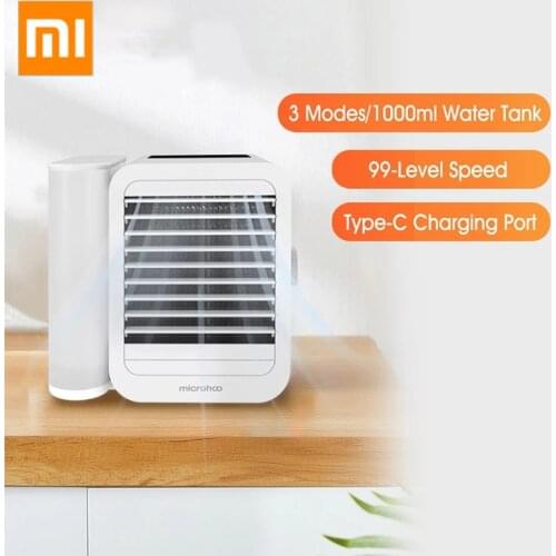Xiaomi Microhoo Mini 3 In 1 Air Conditioner Water Cooling Fan Touch Screen Timing Artic Cooler Humidifier Bladeless Fan