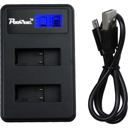 Hero 5 Battery Charger Hero 6 LCD display USB Dual charger for GoPro hero 5/6 Battery Go Pro AHDBT-501 battery