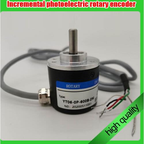 100/200/360/400/600/1000P/R Encoder DC 5V-24V Encoder 100P 200P 360P 600P 1000P Industrial Incremental Rotary AB 2 Phases 6mm