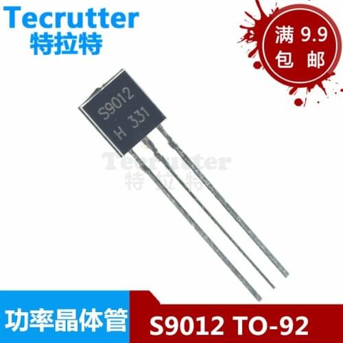 100pcs/Lot Transistor S9012 9012 S9012 TO-92