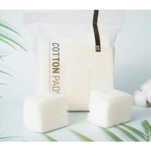 180pcs/pack Disposable Hand-inserted Makeup Cotton Pads Soft Makeup Remover Wipe Pads Nail Polish Remover Tissues Cotton
