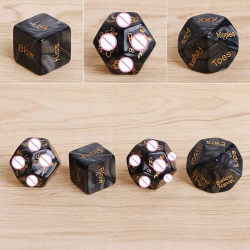 4 PCS Fun Acrylic Dice Love Dice Sex Dice Erotic Dice Love Game Toy Couple Gift