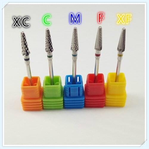 5pcs/set Hot 49mm Silver Carbide Nail Drill Bit Electric Nail File Drill Bit Coarse Carbide Drill Nail Art Tools,Nail files,Mill