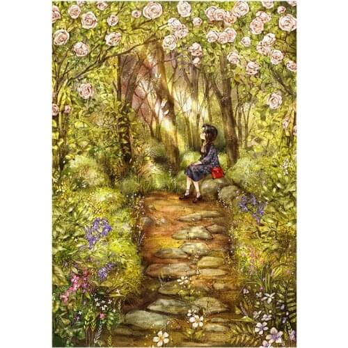5D DIY Diamond painting cartoon forest girl series Diamond Embroidery Full Cross Stitch Rhinestone Mosaic Home Decor Handmade