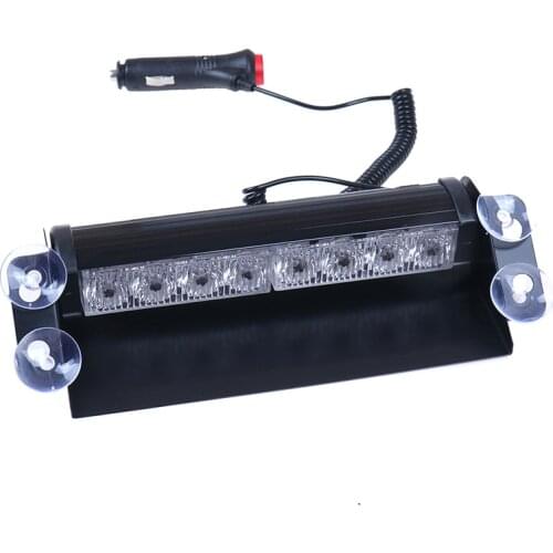 8 LED Car Truck Emergency Flasher Dash Strobe Warning Light 12V Day Running Flash Led Police Lights 1PC