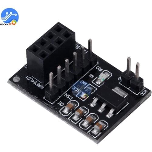 AMS1117 Socket Adapter Plate Board For 8Pin NRF24L01 Wireless Transceiver Module 51