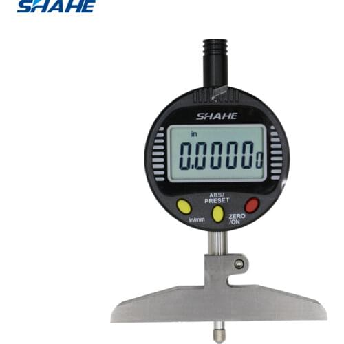 Shahe 0-100 mm 0.001 mm digital indicator depth gauge depth indicator