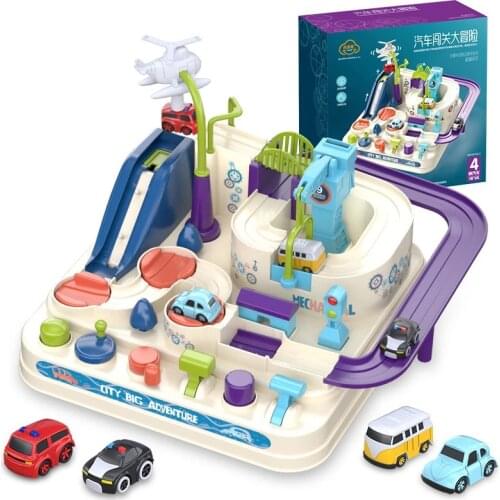 Track Racing Machinery Adventure Car Educational Toys Children Track Train Game Montelissou Puzzles Toy Game Gifts for Kids