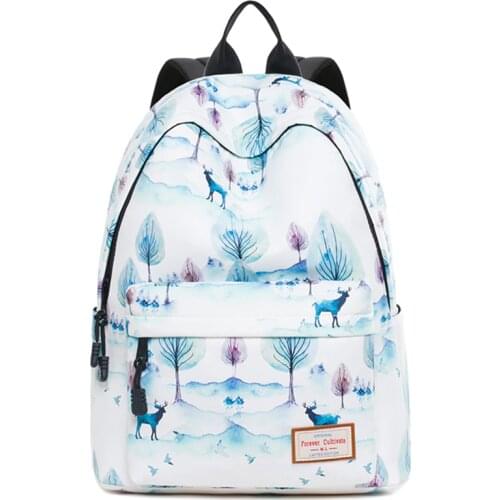 Canvas Backpack for Woman Lightweight Anti-Theft Travel Daypack College Student Rucksack Backpack Fits up to 14 inch Laptop Back