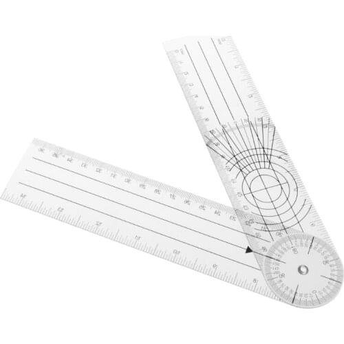 Userful Multi-Ruler 360 Degree Goniometer Angle Spinal Ruler CM/INCH