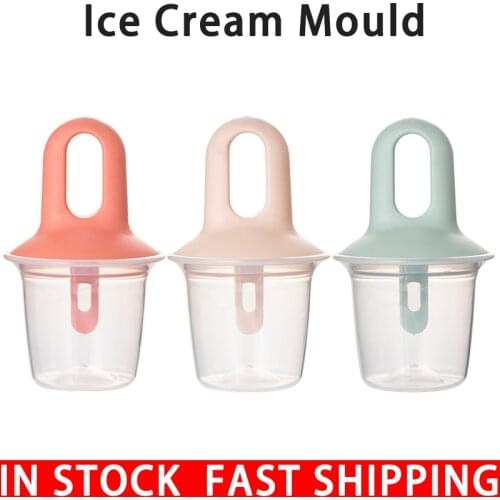 New Silicone Mini Ice Pops Mold Ice Cream Ball Lolly Maker Popsicle Molds Baby DIY Food Kitchen Tool Fruit Shake Ice Cream Mould