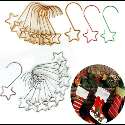 Christmas Decoration Hooks Christmas Hooks Christmas Tree Holder Decoration Multipurpose S Hook Star Hook Ornaments 80pcs 160pcs
