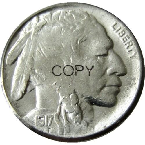 US 1917 Buffalo Nickel Five Cents Copy Decorative Coin