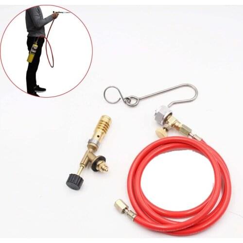 Welding Torch Oxygen-Free Welding Torch American One-Pound Propane Gas Cylinder Portable Torch With Hose US Brass Structure