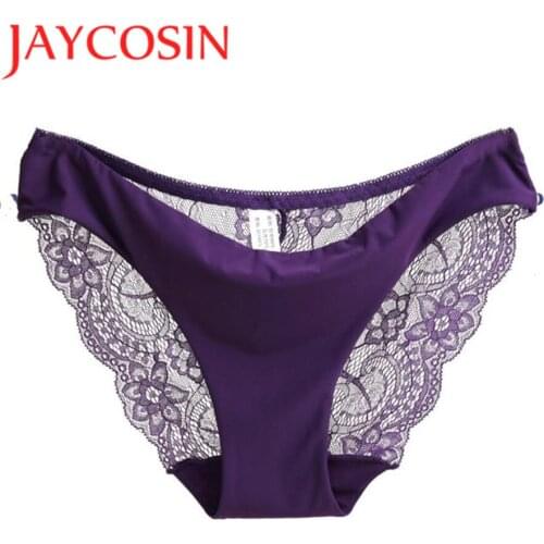 JAYCOSIN Women lace Panties Seamless Cotton Panty Hollow briefs Underwear Gift Dec 14 Drop Ship