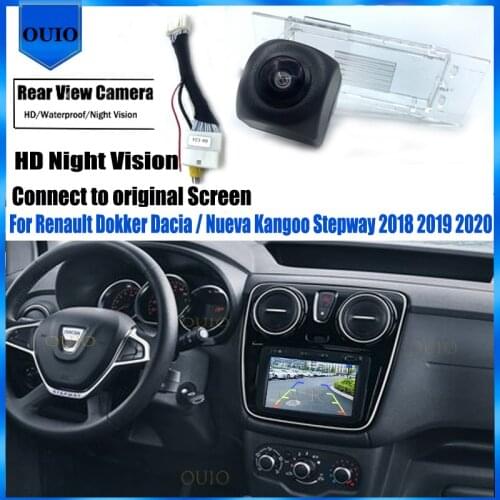 Original Screen Video Input ​Rear View For Renault Dokker Dacia Nueva Kangoo Stepway 2018 2019 2020 Reverse Back Parking Camera
