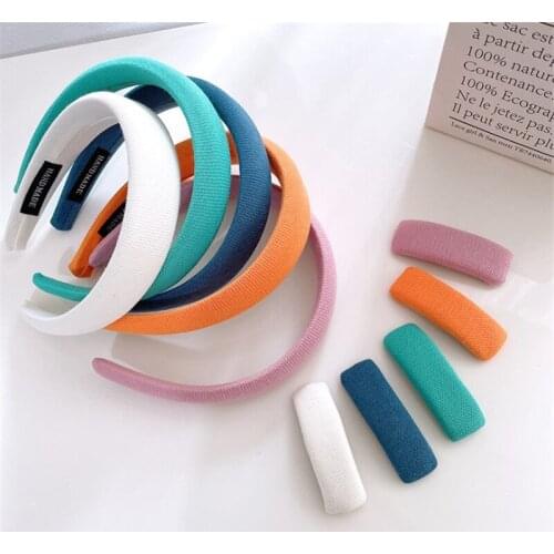 Women Candy Color Hairband Simple Headband for Women Fashion Hairband Handmade Hair Hoop Hair Accessories