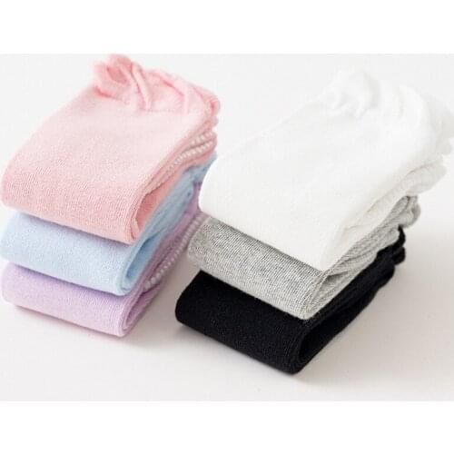 10pair/lot Solid Colors Children Baby Non-slip Cotton Fashion Cheap Toddler Children Knee Long Sock Leg Warmer Dance High Socks