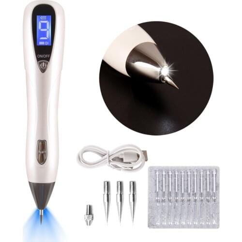 DARSONVAL Laser Spot Tattoo Removal Machine Freckle Wart Tag Remove Pen Dark Spot Remover for Face Beauty Care LCD Rechargeble