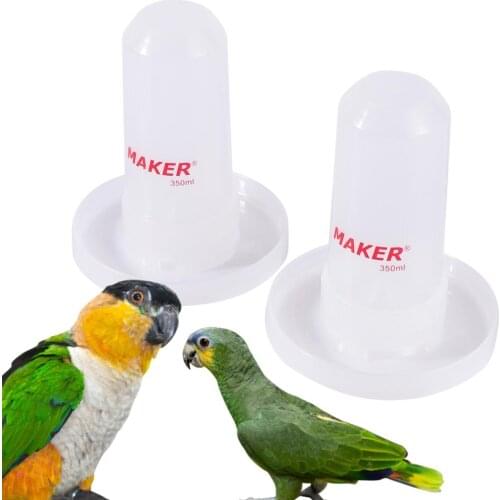 Bird Use Automatic Drinking Fountain Plastic Automatic Feeder Drinking Water Tray Tank Food Box Bowl Tank Bird Cage Accessories