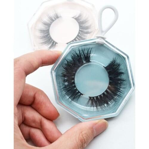 3Colors Keychain Box False Eyelashes Case Storage Eye Lashes Container Holder Compartmen