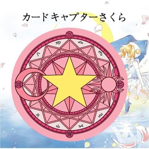 Dia 60cm/80cm Super Cute Anime Cardcaptor Sakura Kinomoto Sakura Round Area Carpet bedroom Rug Home decorative Floor Mat tapis