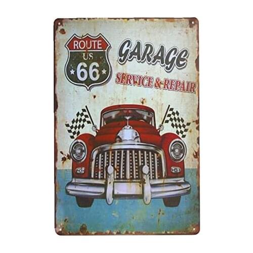 Dingleiever-Garage Service Repair Metal Sign Shabby Chic Man cave Posters Vintage Garage Wall Decor