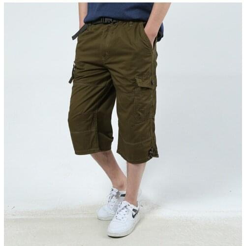 Men Plus Size Outdoor Anti-wear Cargo Pants Breathable Summer Working Clothes Climbing Camping Hiking Trekking Trousers Shorts