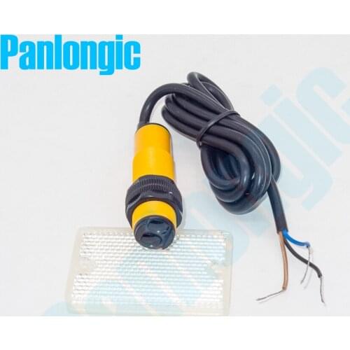 Panlongic M18 E3F-R2P2 Feedback Reflection Type DC 6-36V PNP NC Normally Close Photoelectric Sensor Switch Free Shipping