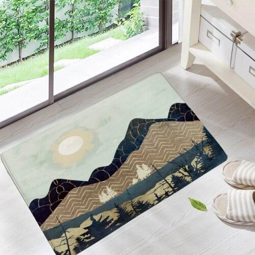 Autumn Forest Floor Mats Living Rooms Anti-slip Carpet for Home Balcony Bedroom Kitchen Bathroom Rug Welcome Mats Front Door