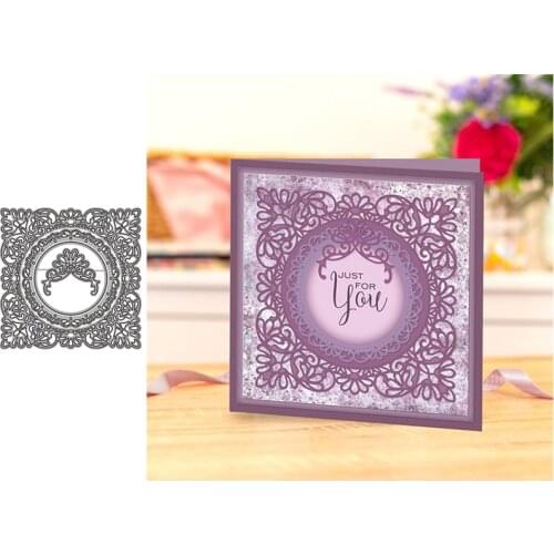 Square Lace Metal Cutting Dies for Scrapbooking Handmade Tools Mold Cut Stencil New DIY Card Make Mould Model Craft Decoration