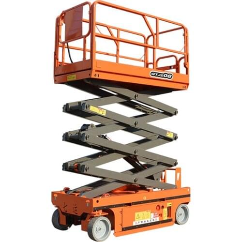 Qiyun Official Hydraulic electric self propelled scissor lift for indoor or outdoor work Aerial Working Platform with ISO CE