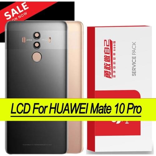 Original Back Housing Replacement for Huawei Mate 10 Pro Back Cover Battery Glass with Camera Lens adhesive Sticker