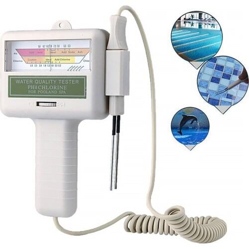 2 In 1 Water Quality Test PH Portable Digital Water Quality Analyze Chlorine Level CL2 Tester Meter Healthy For Swimming Pool
