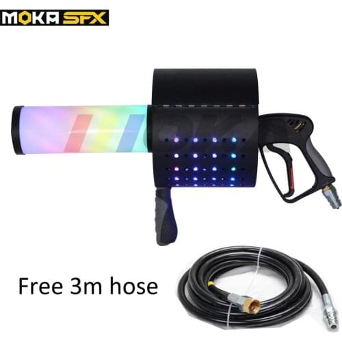New coming LED CO2 Confetti Cannon super led co2 dj gun magic cryo fx co2 confetti machine gun led co2 jet machine free 3m hose
