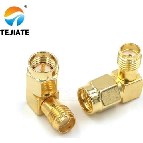 SMA to SMA Connector 90 Degree Right Angle SMA Male to Female Adapter Screw the Needle to SMA Male to Female