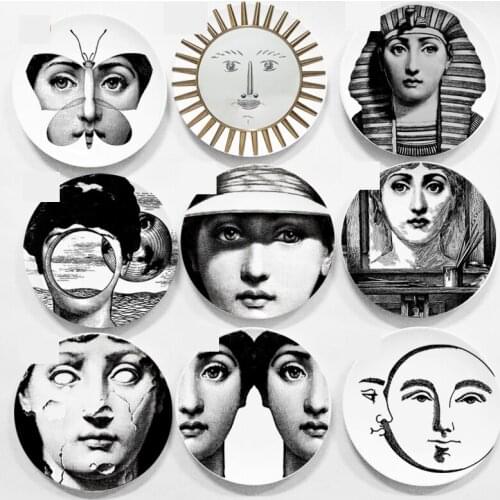Luxury T&V PlateDecorative plaque tema e variazioni Wall Plate Lina Decorative Plate Bar Wall Decoration Italy Desgin Plate
