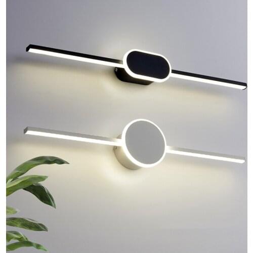 Modern LED Wall Lamps Bathroom Mirror Light Long Strip Waterproof Wall Sconce Light Fixtures For Washbasin Washroom Toilet