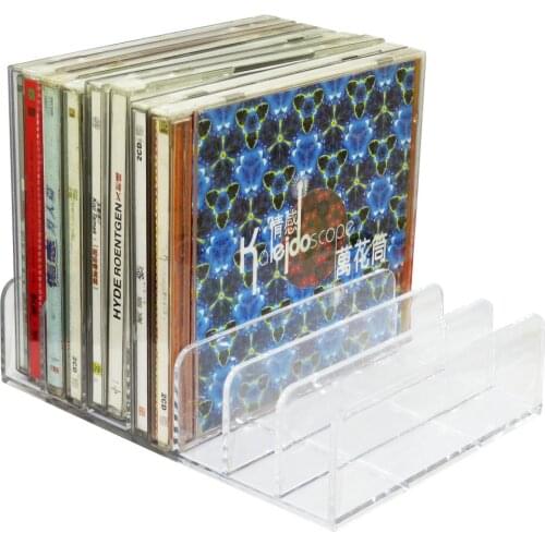 CD Storage Holder Rack Display,Premium Organizer Clear Acrylic CD-DVD Stand