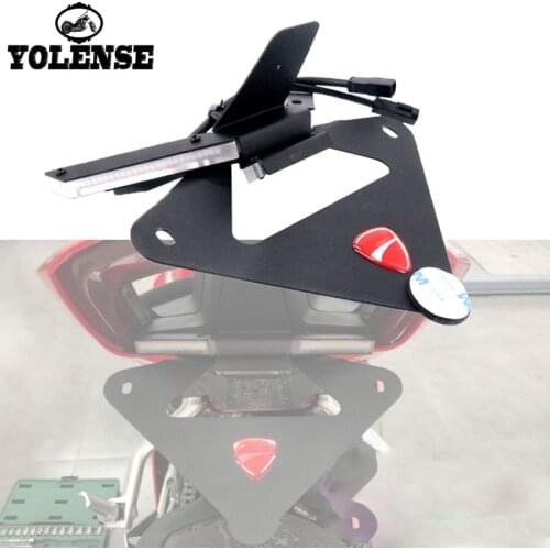 For DUCATI Panigale V4 V4S Motorcycle Rear Tail Light Brake Turn Signals Integrated LED Lights License Plate Bracket