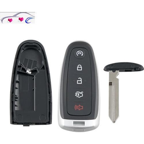 Replacement car key shell for Ford 2011-2015 Edge Escape Flex Explorer 5 Button Remote Key Shell Fob Case Housing Uncut Blade